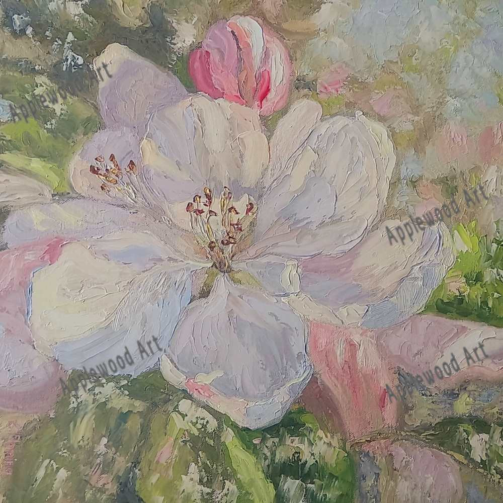 Artwork reproduction of Apple Blossoms III.