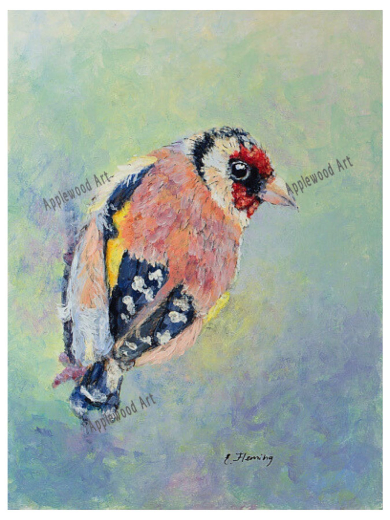 Artwork reproduction of Goldfinch.