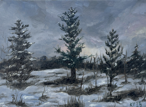 Artwork reproduction of Sunset Bog.